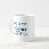 Succes is een reis, geen bestemming koffiemok (Voorkant links)