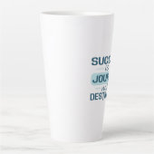 Succes is een reis, geen bestemming latte mok (Voorkant)