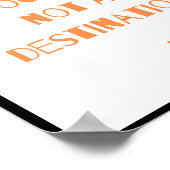 Succes is een reis, geen bestemming, Quote Poster (Hoek)