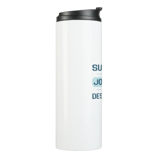 Succes is een reis, geen bestemming thermosbeker (Gedraaid links)