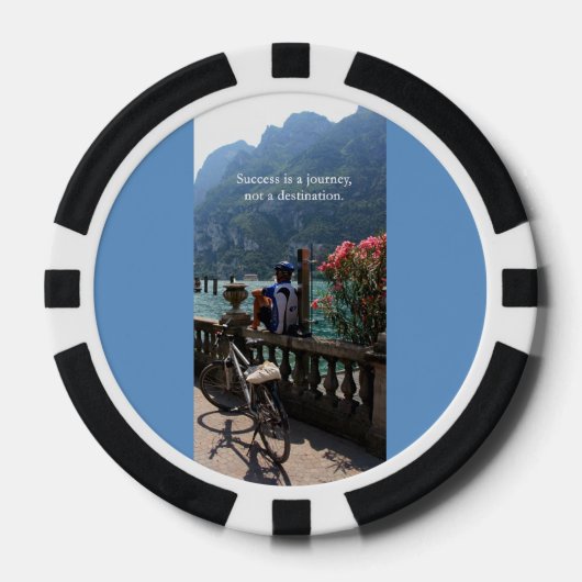 Succes is een reis poker chips (Voorkant)