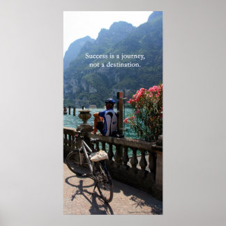 Succes is een reis poster