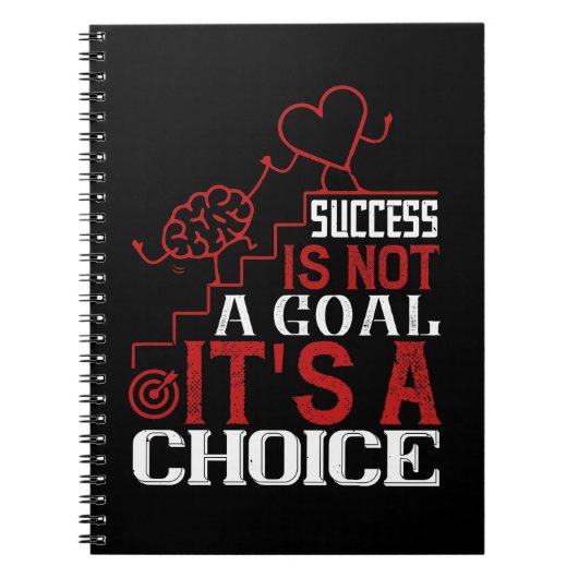 Succes is geen doel, maar een keuze notitieboek (Voorkant)