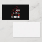 Succes is geen doel, maar een keuze visitekaartje (Voorkant / Achterkant)