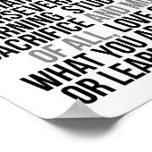 Succes is geen ongeval poster (Hoek)