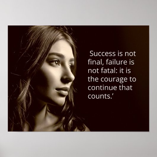 Succes is geen slotcitaat poster (Voorkant)