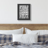 Succes is geen toevallige Motivatie Quote Wall Art Canvas Afdruk (Insitu (Slaapkamer))