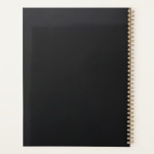 Succes is gepland, niet gehoopt” | Zwart & Goud Planner (Achterkant)