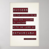 Succes is... (Grote Sjabloon bewerkbaar) Poster (Voorkant)