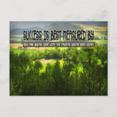 "Succes is het best gemeten" Inspirerend offerte Briefkaart (Voorkant)