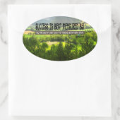 "Succes is het best gemeten" Inspirerend offerte Ovale Sticker (Tas)