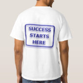 Succes is het resultaat van hard werken t-shirt (Achterkant)