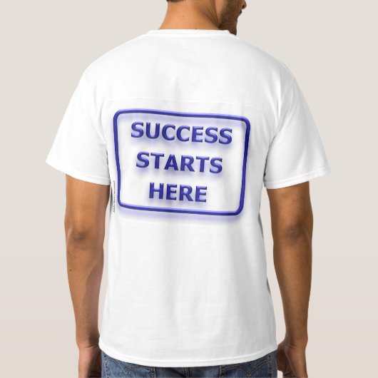 Succes is het resultaat van hard werken t-shirt (Achterkant)