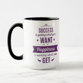 Succes is krijgen wat je wilt mok (Links)