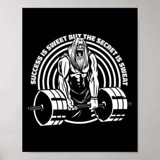 Succes is lief, maar het geheim is zweet Mannen li Poster (Voorkant)