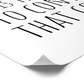 Succes is niet definitief, falen is niet fataal poster (Hoek)