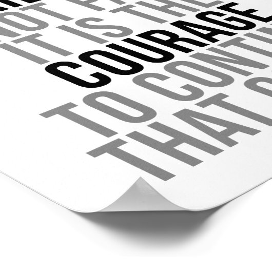 Succes is niet definitief poster (Hoek)