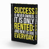 Succes is nooit eigendom fotoblokken (Rechts)