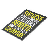Succes Is Nooit Eigendom Notitieblok (Schuin)