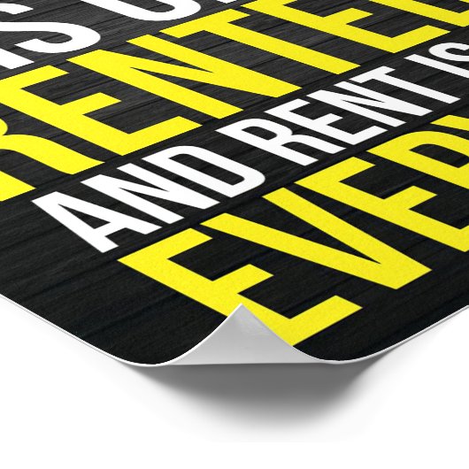 Succes is nooit eigendom poster (Hoek)