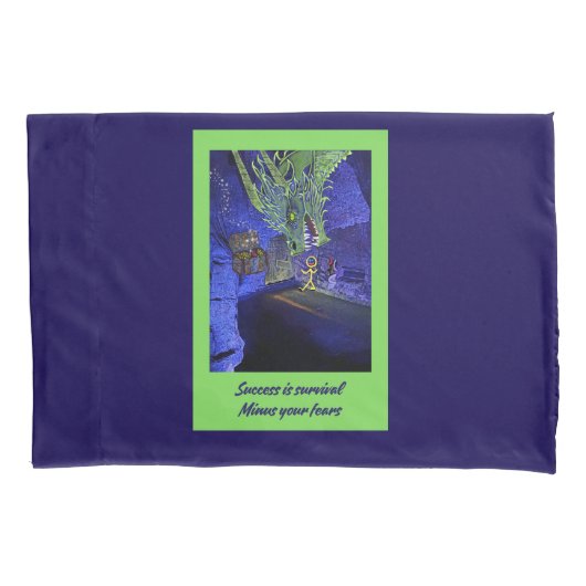 Succes is overleven, minus je angsten. kussensloop (Voorkant)