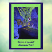 Succes is overleven, minus je angsten. raamsticker (Vel 3)