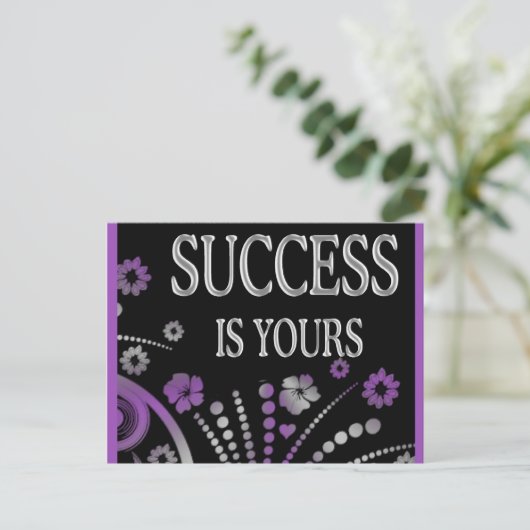 SUCCES IS VAN JOU BRIEFKAART (Staand voorkant)