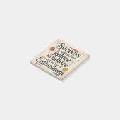 Succes is van mislukking naar mislukking lopen post-it® notes (Schuin)