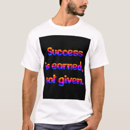 Succes is verdiend, niet gegeven. T-Shirt