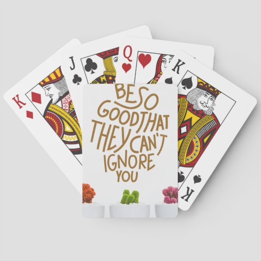 Succes is zo goed dat ze pokerkaarten (Achterkant)