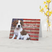 Succes Jack Russell Terrier kaart (Gele Bloem)