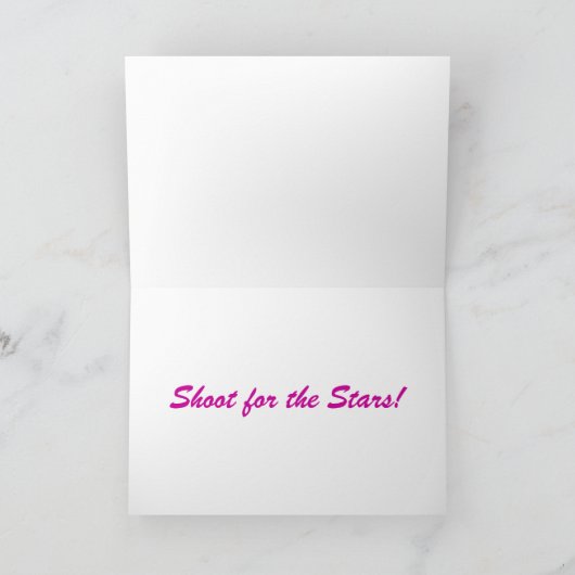 Succes Kaart met roze Gymnast (Binnen)