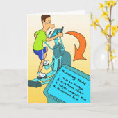 Succes Kaart voor Marathoner - Pamplona Run (Gele Bloem)