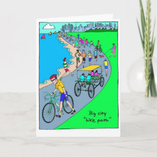Succes Kaart voor Triatleet - Big City Bike Path