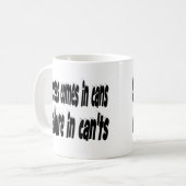 Succes kan Motivatie citaat Koffiemok (Voorkant links)