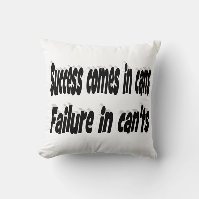 Succes kan Motivatie citaat Kussen (Voorkant)