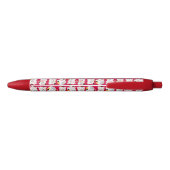 Succes kat,chinees,feng shui,Maneki Neko,patter Zwarte Inkt Pen (Achterkant)