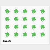 Succes klaverblad - Shamrock - klaverblad Ronde Sticker (Vel)