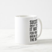 Succes klopt niet - drukte Motivatie Koffiemok (Voorkant rechts)