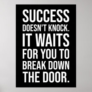 Succes klopt niet - drukte Motivatie Poster