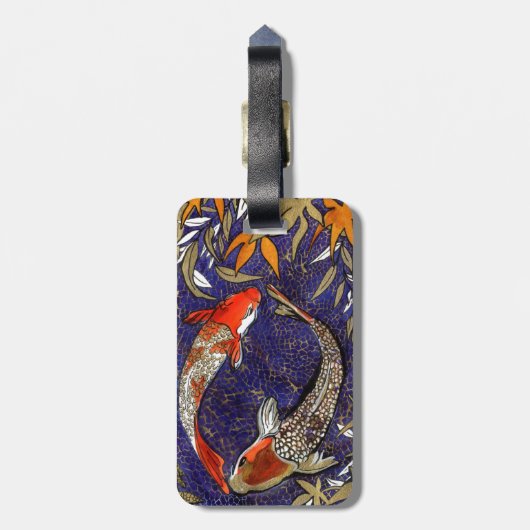 succes koi bagagelabel (Achterkant verticaal)