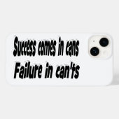Succes komt in blikken Motivatie Quote Case-Mate iPhone Case (Achterkant (horizontaal))