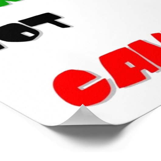 Succes komt in blikken voor poster (Hoek)