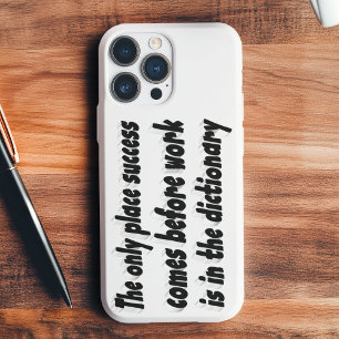 Succes Komt Van Werk Motiverende Spreuk iPhone 16 Hoesje