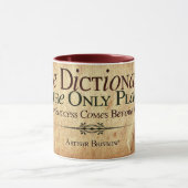 Succes komt vóór het werk Magnetisch Briefkaart Mok (Midden)