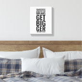 Succes komt voor | Motivatie Quote Wall Art Canvas Afdruk (Insitu (Slaapkamer))