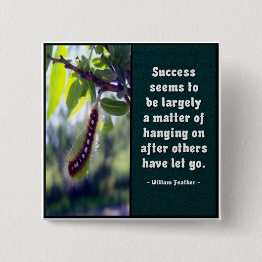 Succes lijkt... Knoop Vierkante Button 5,1 Cm (Voorkant)