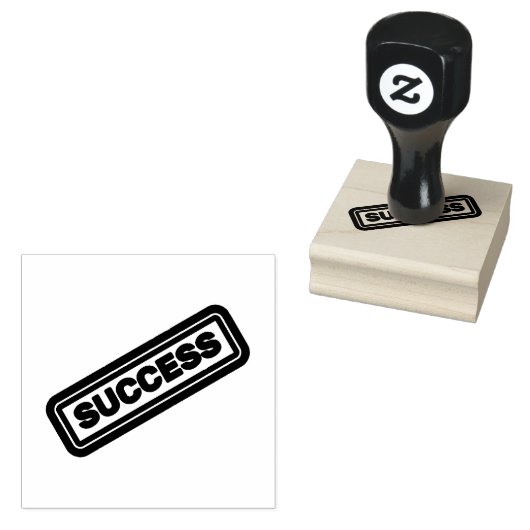 Succes Logo Gedrukt Smaragdinkt Professioneel Gebr Rubberstempel (Gestempeld)