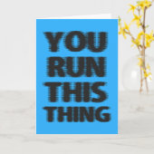 Succes Marathon Runner Kaart (Gele Bloem)