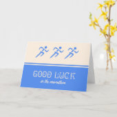 Succes marathon sportvrouw kaart (Gele Bloem)